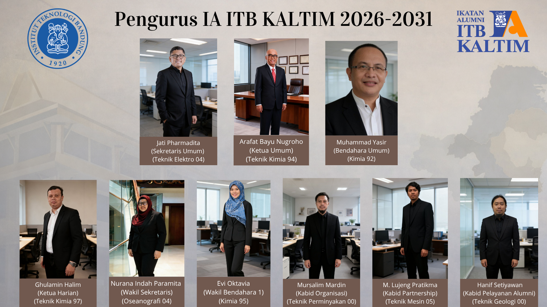 Pengurus IA ITB KALTIM 2026-2031